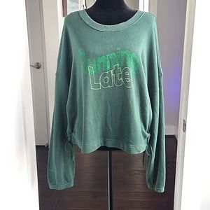 Offline by Aerie Women's Sweatshirt, Green, Size Large